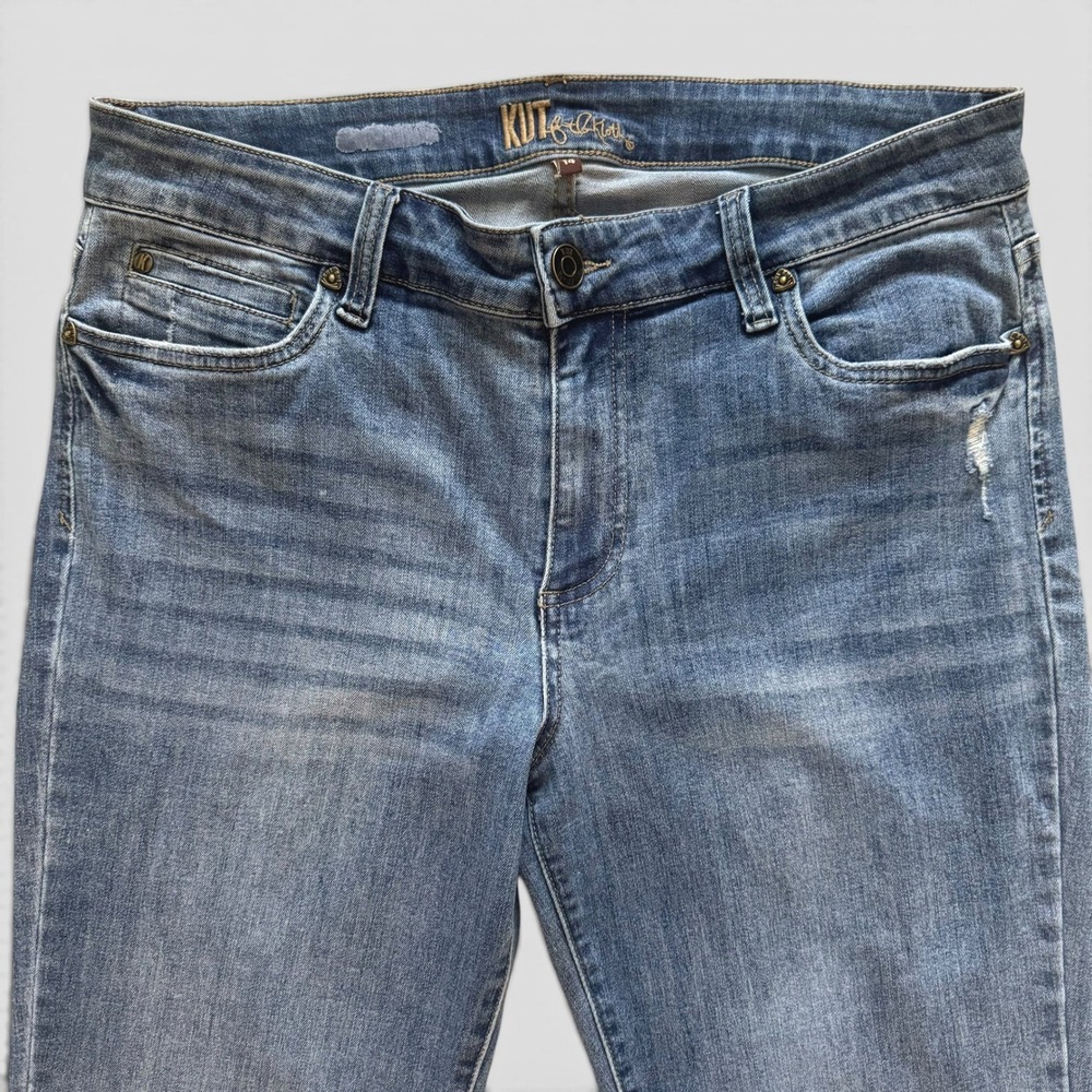 Kut from the Kloth Natalie Bootcut Jeans Medium Wash Flap Pocket KP1549MA4R 14 - Picture 9 of 12